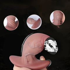 Extra-thick, extra-large, realistic, soft silicone penis dildo