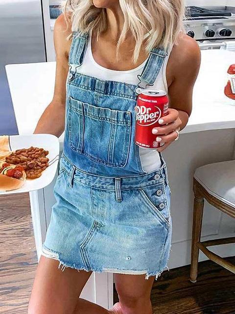 Casual Mini Denim Dress