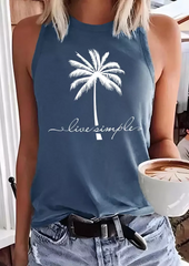 Live Simple Coconut Tree Tank