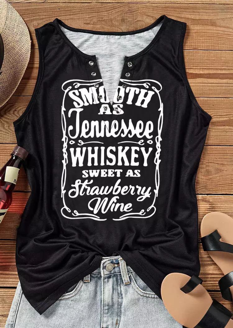 Whiskey Sweet As Strawberry Wine Casual Tank
