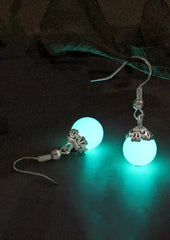 Halloween Luminous Pearl Earrings