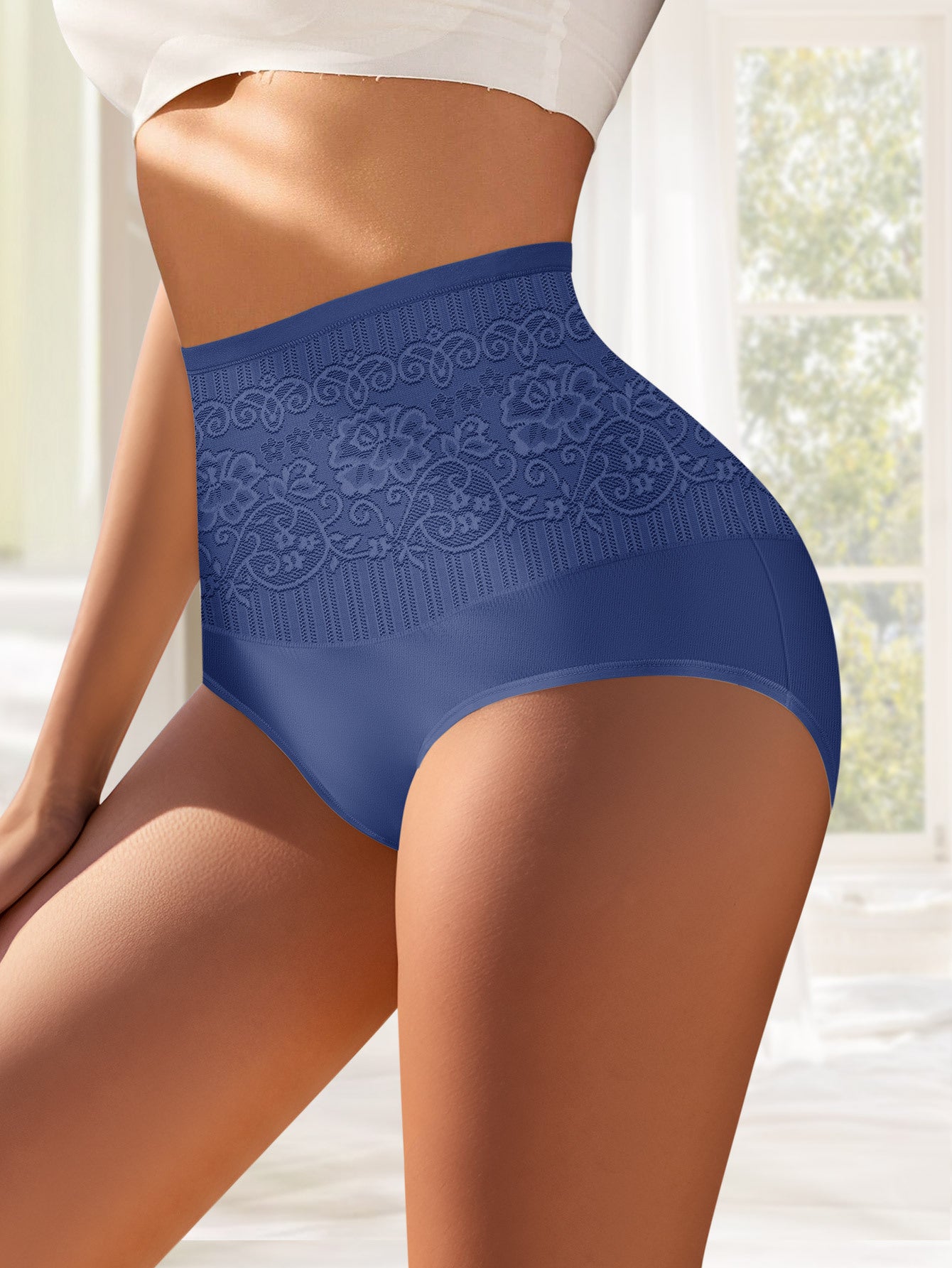 High Waist Plus Size Tummy Control Butt lift Body Shaping Cotton Panties