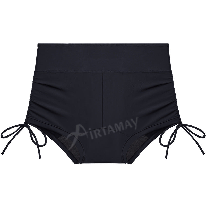 Drawstring Four-Layer Leak-Proof Menstrual Swim Trunks