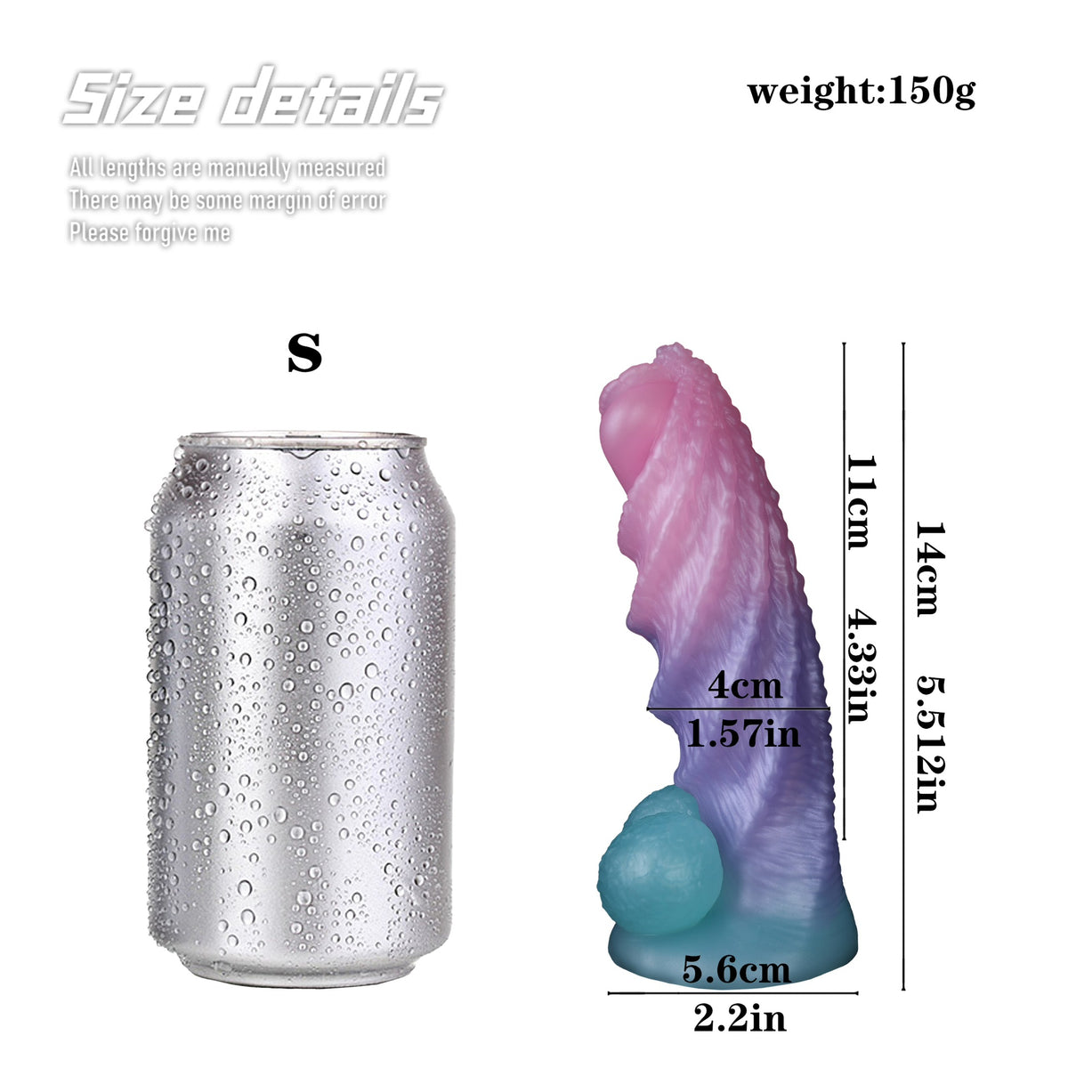 Extra-Large Bee-Shaped Dildo Liquid Silicone Multi-Colored Platinum-Cured Uniquely Shaped Anal Plug