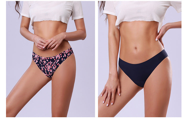 Seamless Anti-Leakage Printed Four-Layer Ice Silk Physiological Menstrual Swimming Trunks