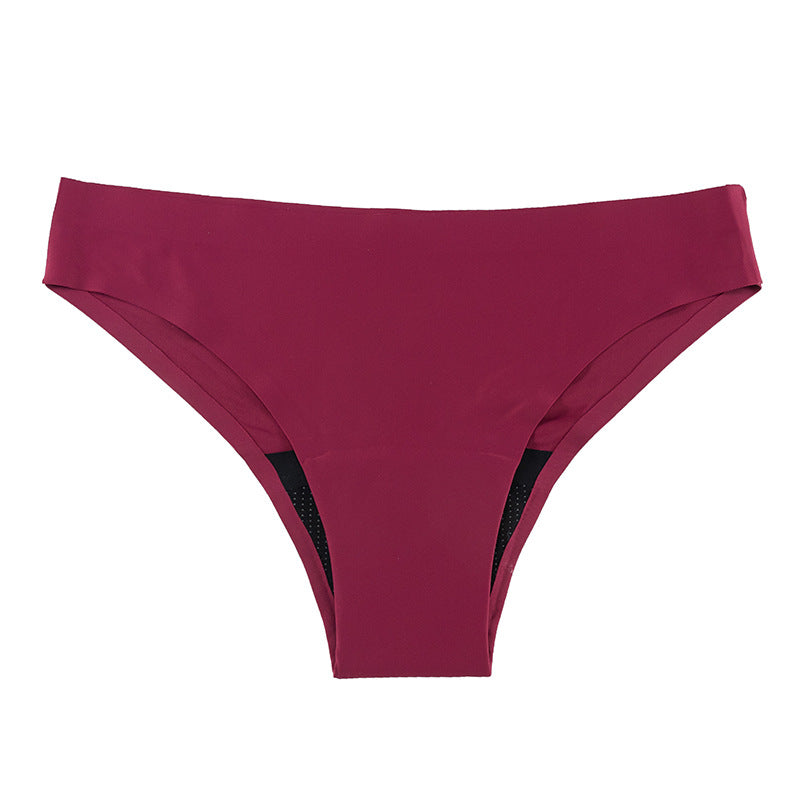 Seamless Anti-Leakage Printed Four-Layer Ice Silk Physiological Menstrual Swimming Trunks