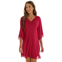 Lace Sexy V-neck Homewear Nightdress