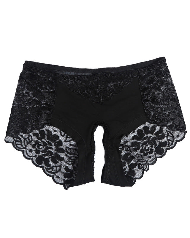 Sexy Open Crotch Free Seductive Lace Briefs