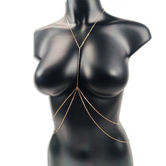 Sexy Simple Cross Body Chain Integrated Chain