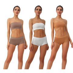 Pure Cotton Mid-Waist Sexy Breathable Seamless Anti-Slip Briefs