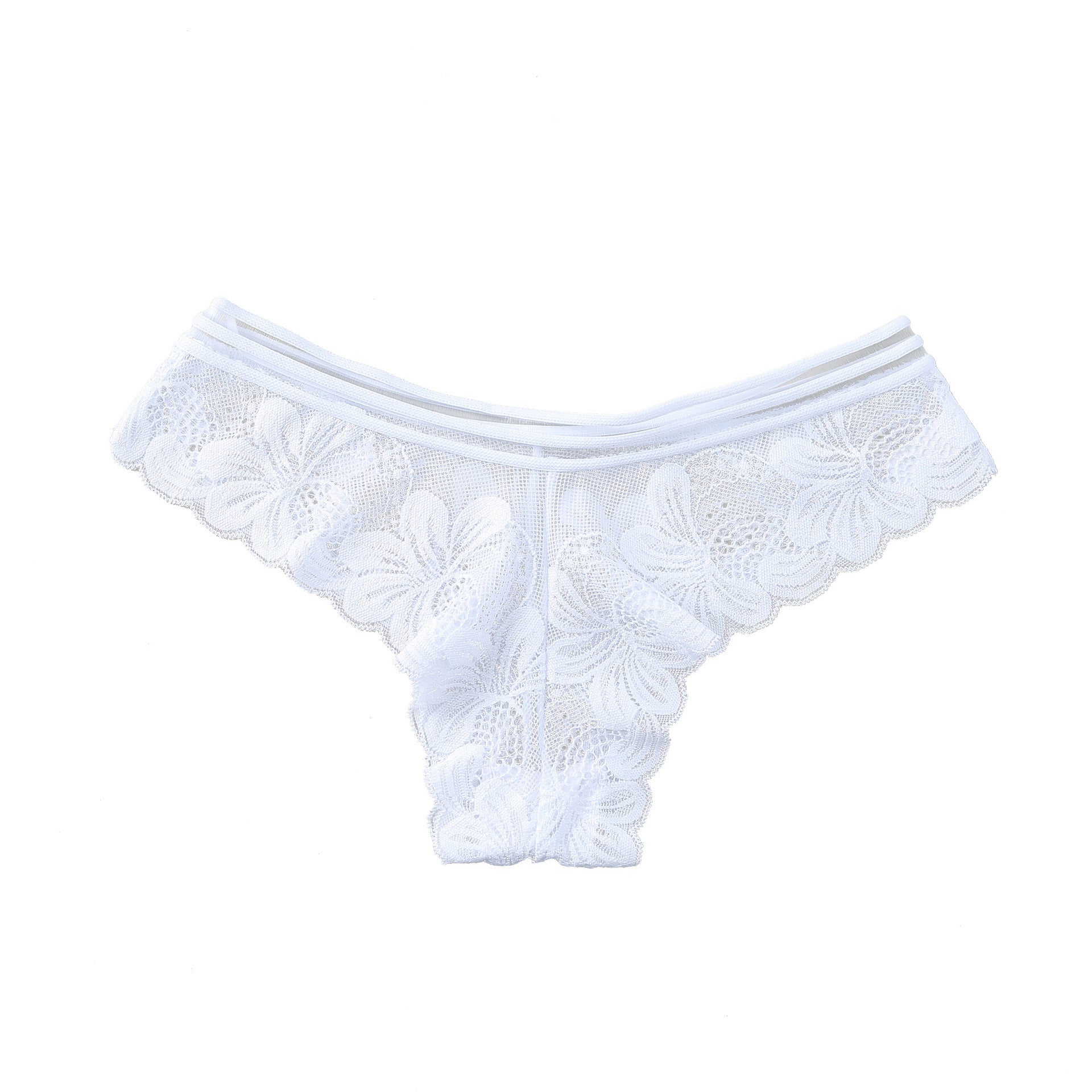 Lace Hollow Waist Breathable Seamless Cotton Panties