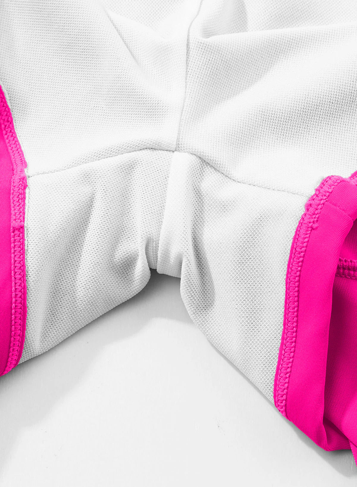 Pink Solid Color Simple Versatile High Waist Swim Short