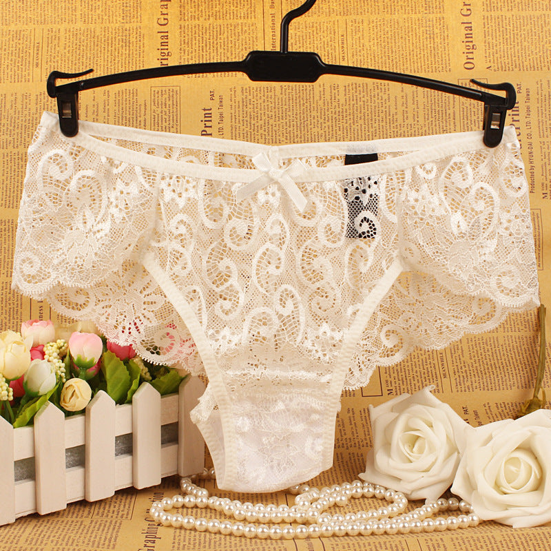 Seamless Lace Hollow Waist Sexy Panties