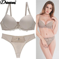 Sexy Lace Thong Bra Set