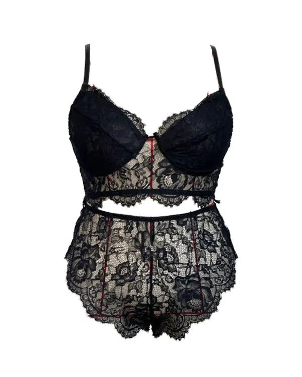 Plus Size Lace Lingerie Set