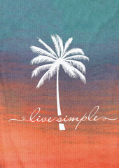 Live Simple Gradient Coconut Tree Tank