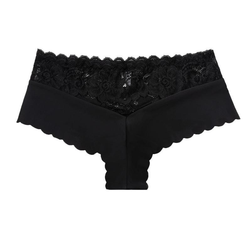 Lace Leopard Print Mid-Waisted Stylish Comfortable Breathable Boxer Briefs