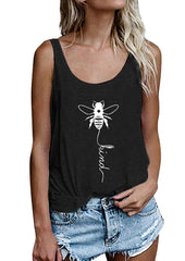 Honeybee Printing Ladies Vest Top