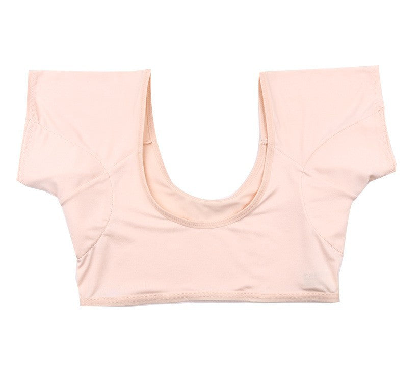 Improved Version Of Short-Sleeved Washed Elastic Large Armpit Sweat-Absorbent Thin Style