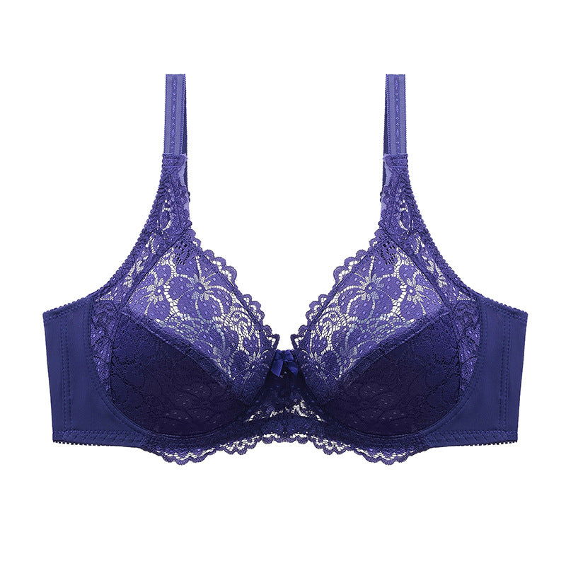 Body Color Bra Lace Ultra-thin Solid Color Sexy EF Large Cup Bra – Mondaylingerie