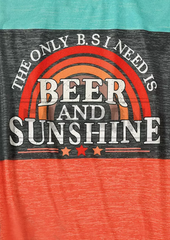 The Only B.S I Need Is Beer And Sunshine Tank And Shorts Pajamas Set