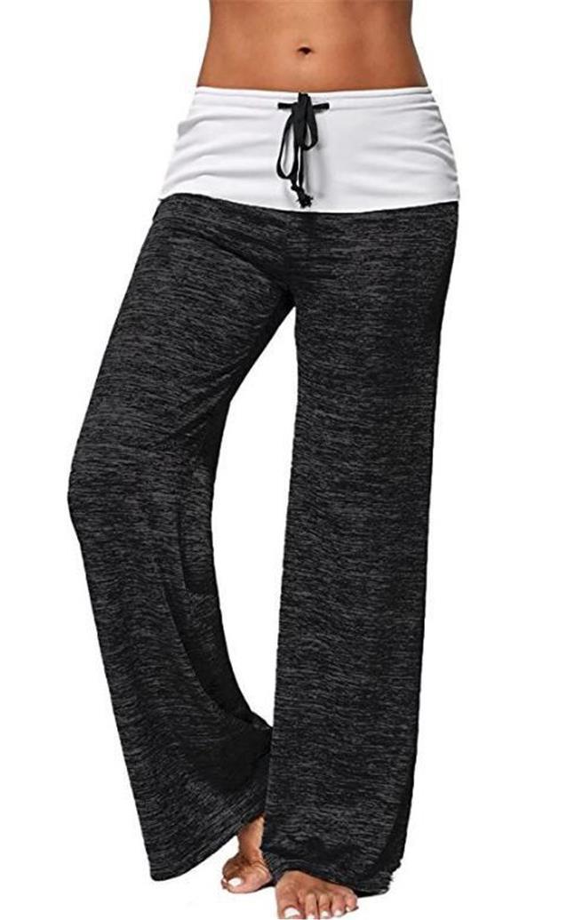 Simple Solid Color Drawstring Tie Wide Leg Pants-6 Colors