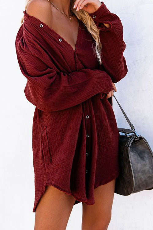 Fashion Loose Fit Mini Dress