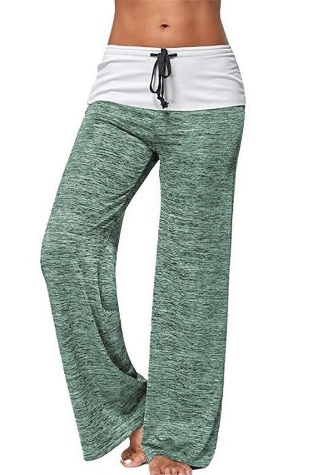 Simple Solid Color Drawstring Tie Wide Leg Pants-6 Colors
