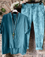 Cotton Blended Casual Shirt Suits