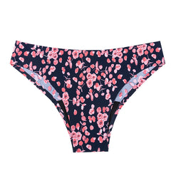 Seamless Anti-Leakage Printed Four-Layer Ice Silk Physiological Menstrual Swimming Trunks