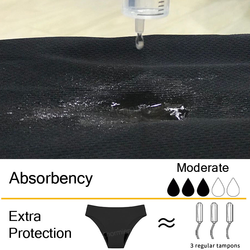 Four-Layer Leak-Proof Sanitary Napkin-Free Menstrual Swimming Trunks
