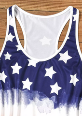 American Flag Tank And Shorts Pajamas Set