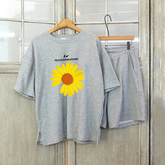 Fashion Casual Short-Sleeved T-Shirt Two-Piece Suit