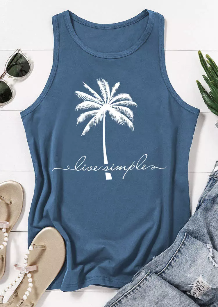 Live Simple Coconut Tree Tank