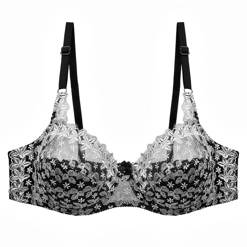 Ultra-thin Cup Sexy Lace Embroidered Bra