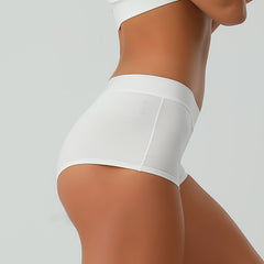 Pure Cotton Mid-Waist Sexy Breathable Seamless Anti-Slip Briefs