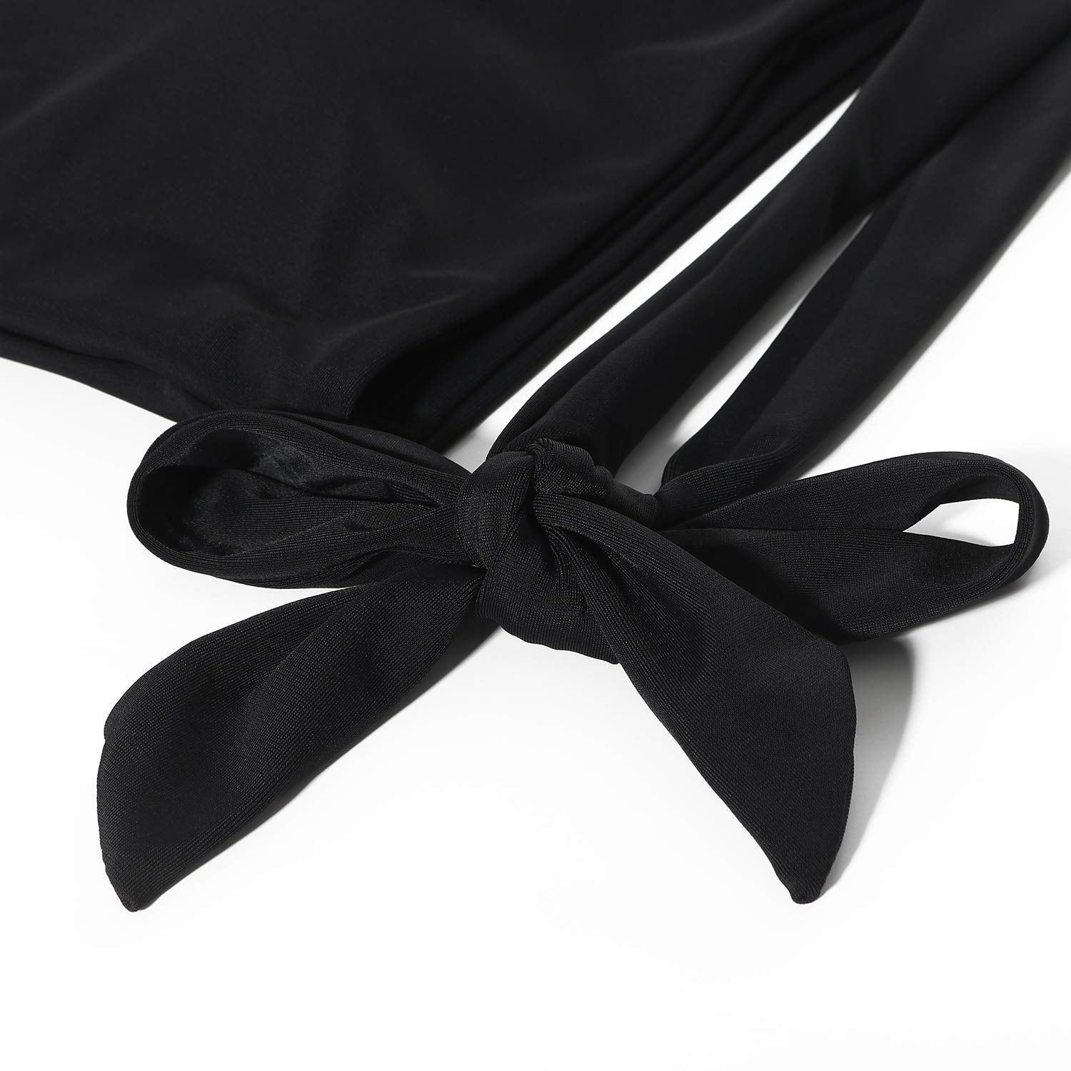 One Shoulder High Waisted Bikini Tie High Cut Two Piece Swimsuits