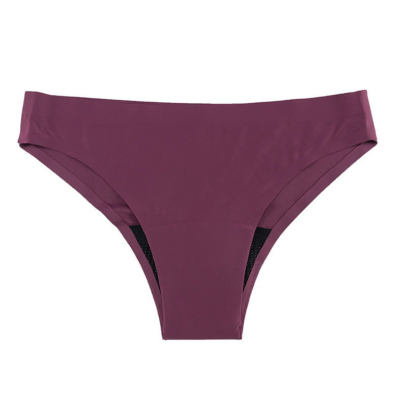 Seamless Anti-Leakage Printed Four-Layer Ice Silk Physiological Menstrual Swimming Trunks