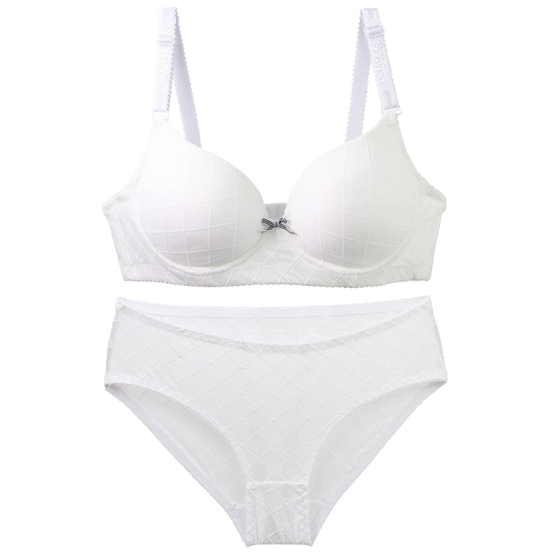 Plus Size Sexy Lace Underwire Push-Up Women's Underwear Set