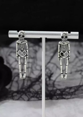 Halloween Skeleton Gothic Stud Earrings